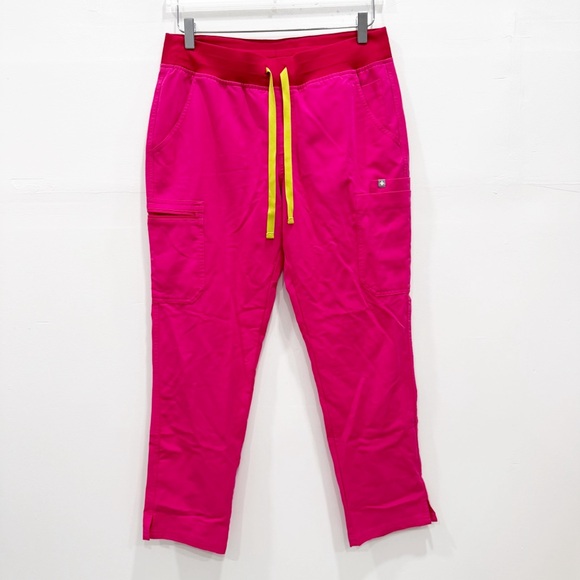 Figs Pants - Figs Pink Scrub Pants Medium Petite